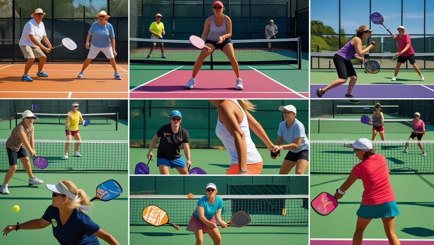 Pickleball paddle game types