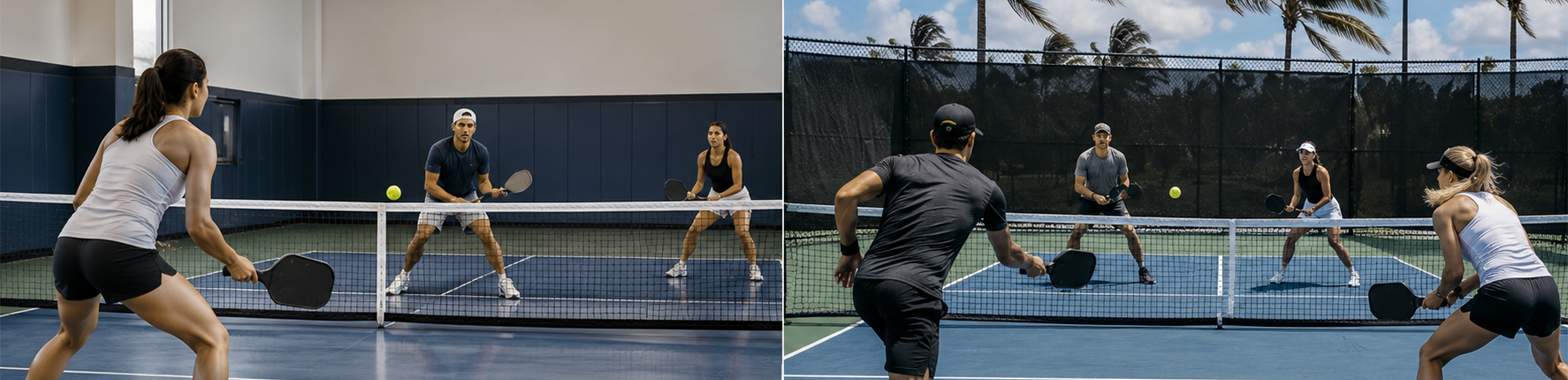 Indoor vs Outdoor Pickleball: How Conditions Change Your Game