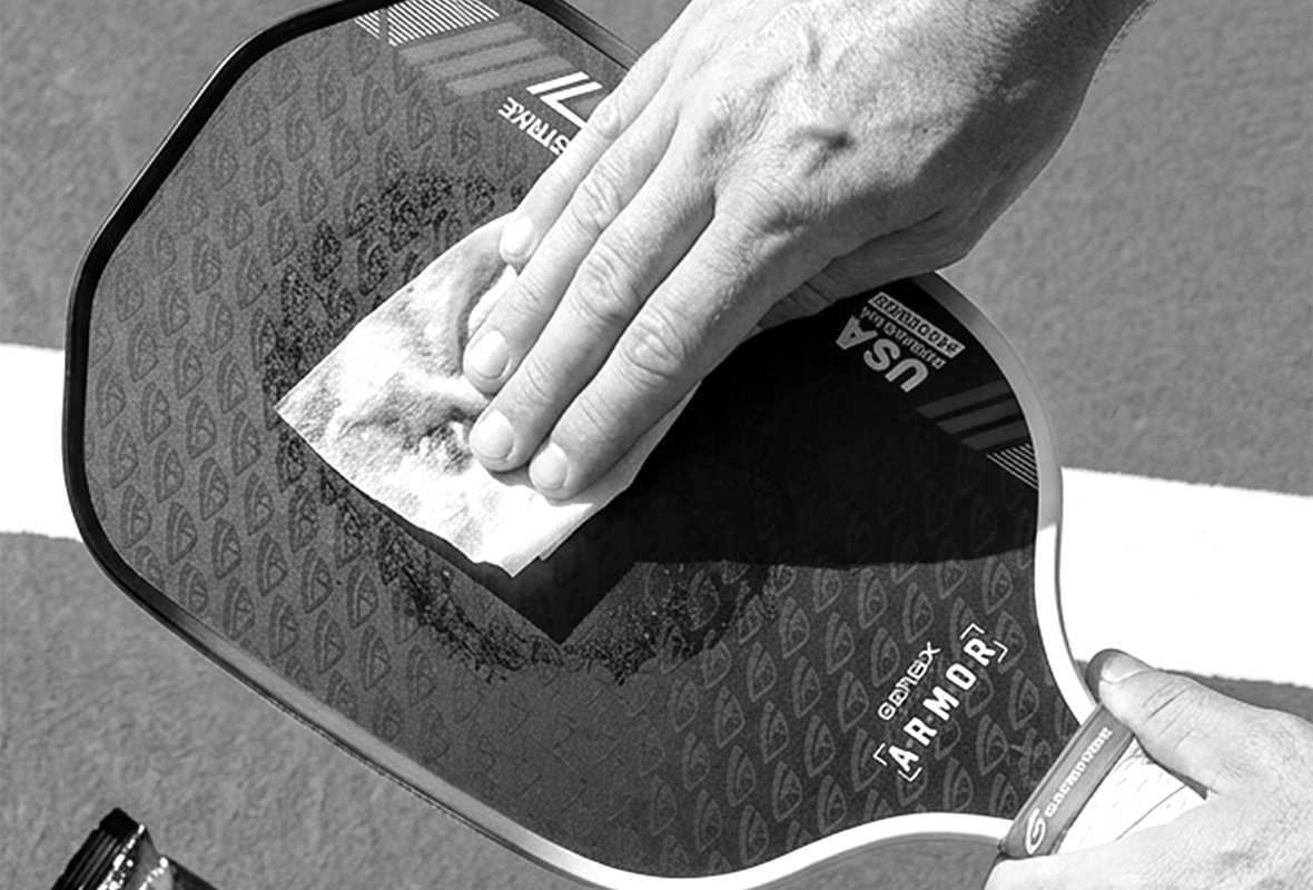 Four packs of black GatorStrike Strike Wipes, labeled for cleaning paddles and skin. Each pack contains 50 wipes and highlights features like no alcohol, no oils, and no rinse needed.