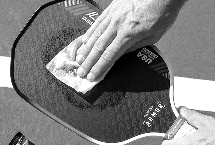 Four packs of black GatorStrike Strike Wipes, labeled for cleaning paddles and skin. Each pack contains 50 wipes and highlights features like no alcohol, no oils, and no rinse needed.