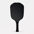 A blackout-style GatorStrike A.R.M.O.R Gen 5x pickleball paddle with stealth matte finish and white grip, built for power and control.