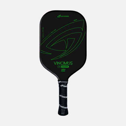 GatorStrike Vincimus Crusher pickleball paddle in green — Power 16mm build, USA Pickleball approved for tournament play.